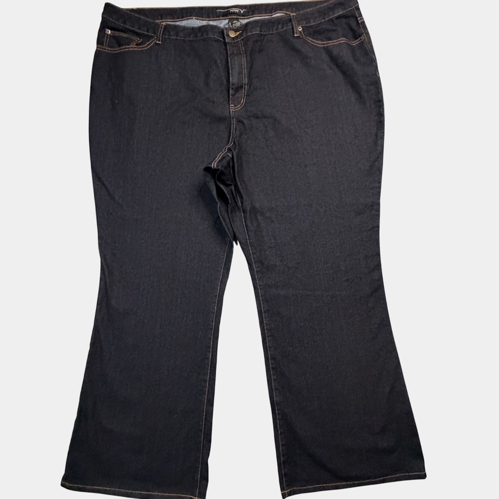 Venezia Women Size 28 Dark Wash Stretch Flare Jeans Average Length NWT